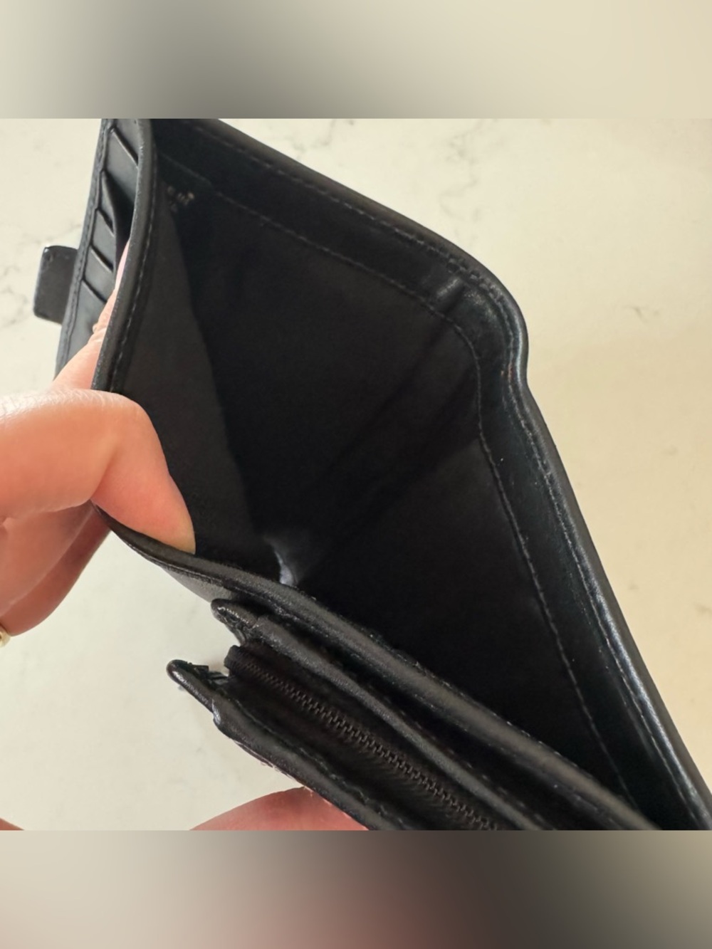 Coach SoHo Black Signature Medium Bi-Fold Wallet - Picture 7 of 7